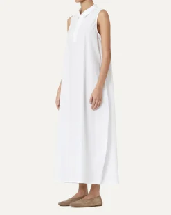 Abito Felice Dress in White Stripe