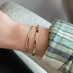 Alexa Jordyn Marquise Diamond Bangle in Yellow Gold