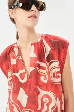 Alvarado Keyla Top in Red