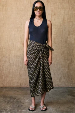 Astrid Sarong in Midnight Brown