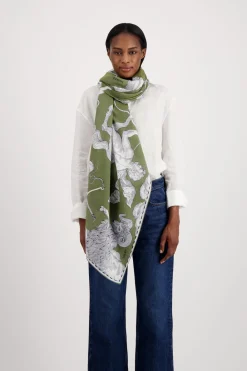 Astrology Scarf in Khaki
