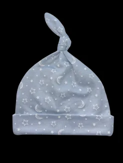 Baby Crescent Moon Hat in Blue