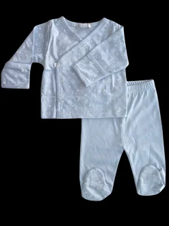 Baby Crescent Moon Set in Blue