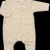 Baby Star and Dot Romper in Cream