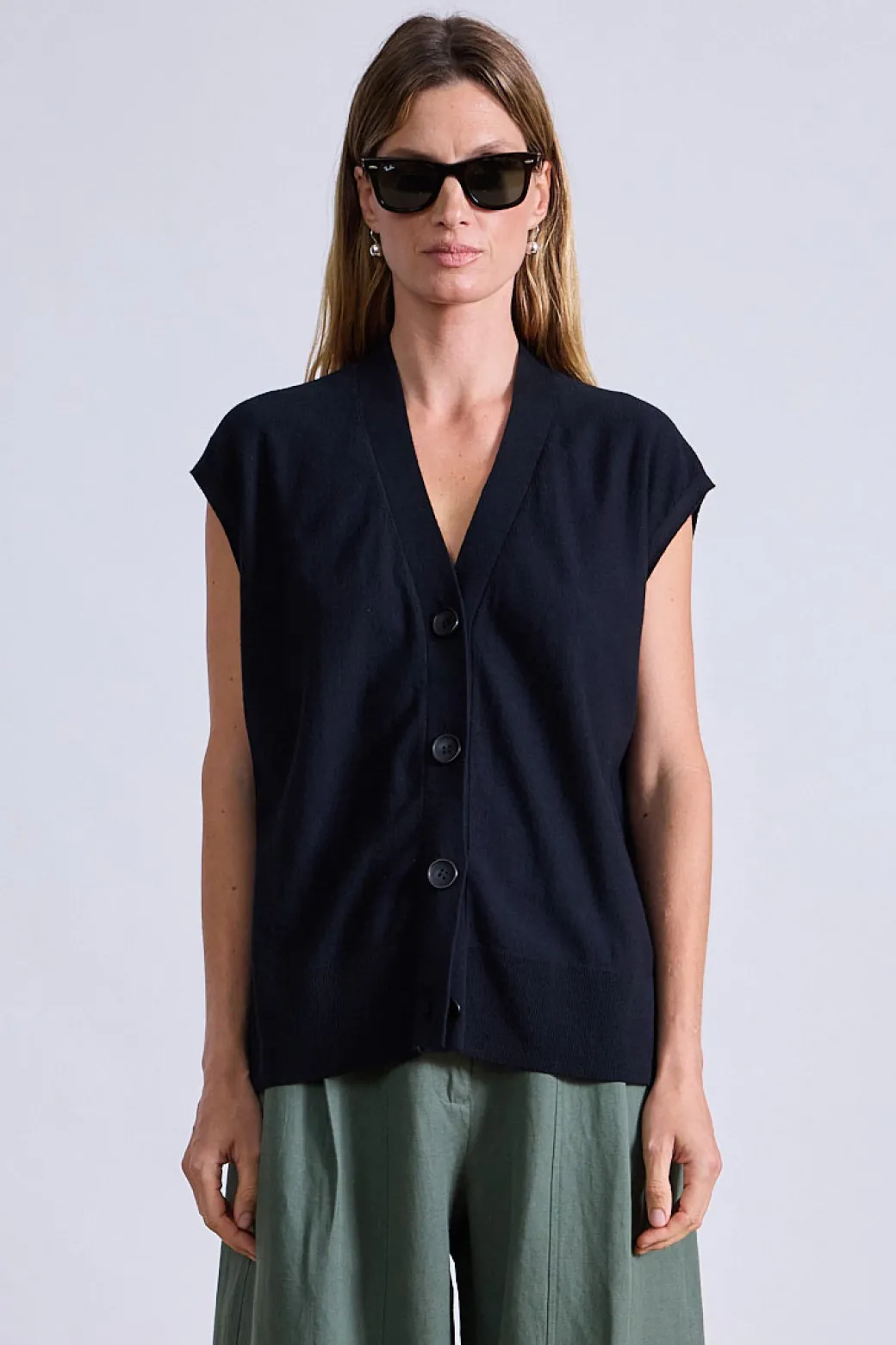 Bardi Drippy Vest in Black