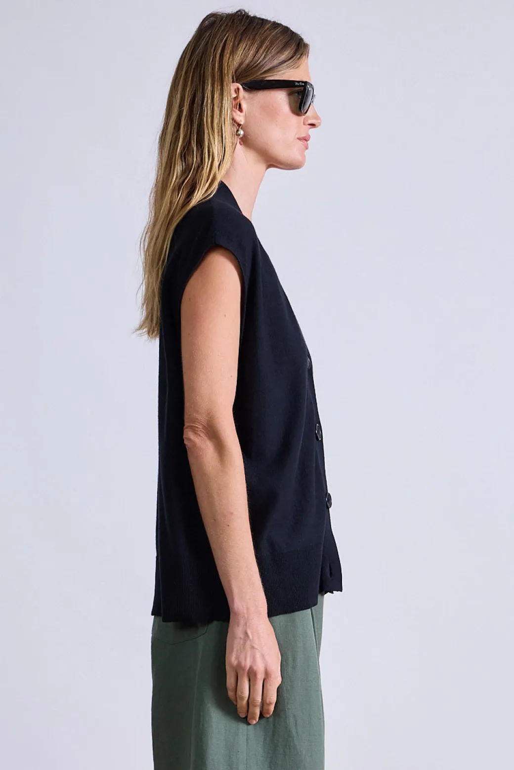 Bardi Drippy Vest in Black