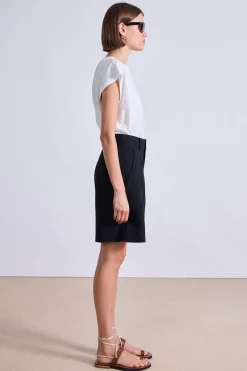 Bari Midi Short in Black