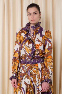 Baronne Top in Corail Pumpkin