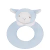 Blue Lamb Ring Rattle