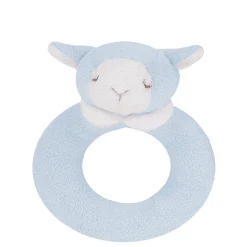 Blue Lamb Ring Rattle