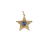 Blue Sapphire Starlight Charm in Yellow Gold