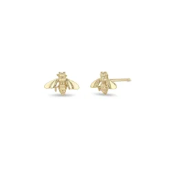 Bumblebee Earrings in Yellow Gold