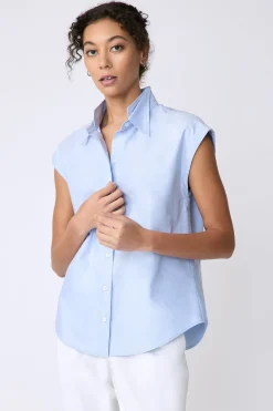 Candice DC Shirt in Blue Oxford