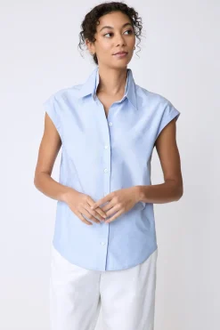 Candice DC Shirt in Blue Oxford