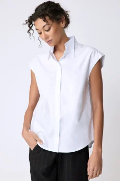 Candice DC Shirt in White Oxford
