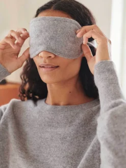 Cashmere Eye Mask in Grey