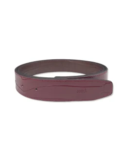 Cesoli Reversible Leather Belt in Sangria/Thoroughbred Brown