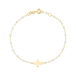 Classic Cross Bracelet in Yellow Gold