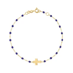 Classic Cross Bracelet in Yellow Gold