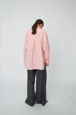 Cotton Poplin Shirt in Clear Pink