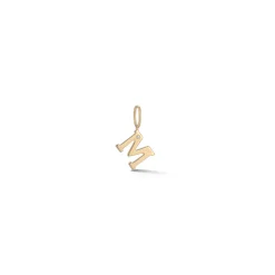 DRD Initial Charm in Yellow Gold