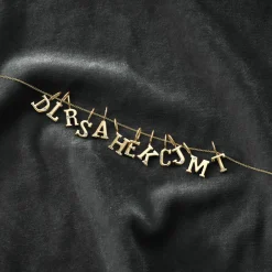 DRD Initial Charm in Yellow Gold