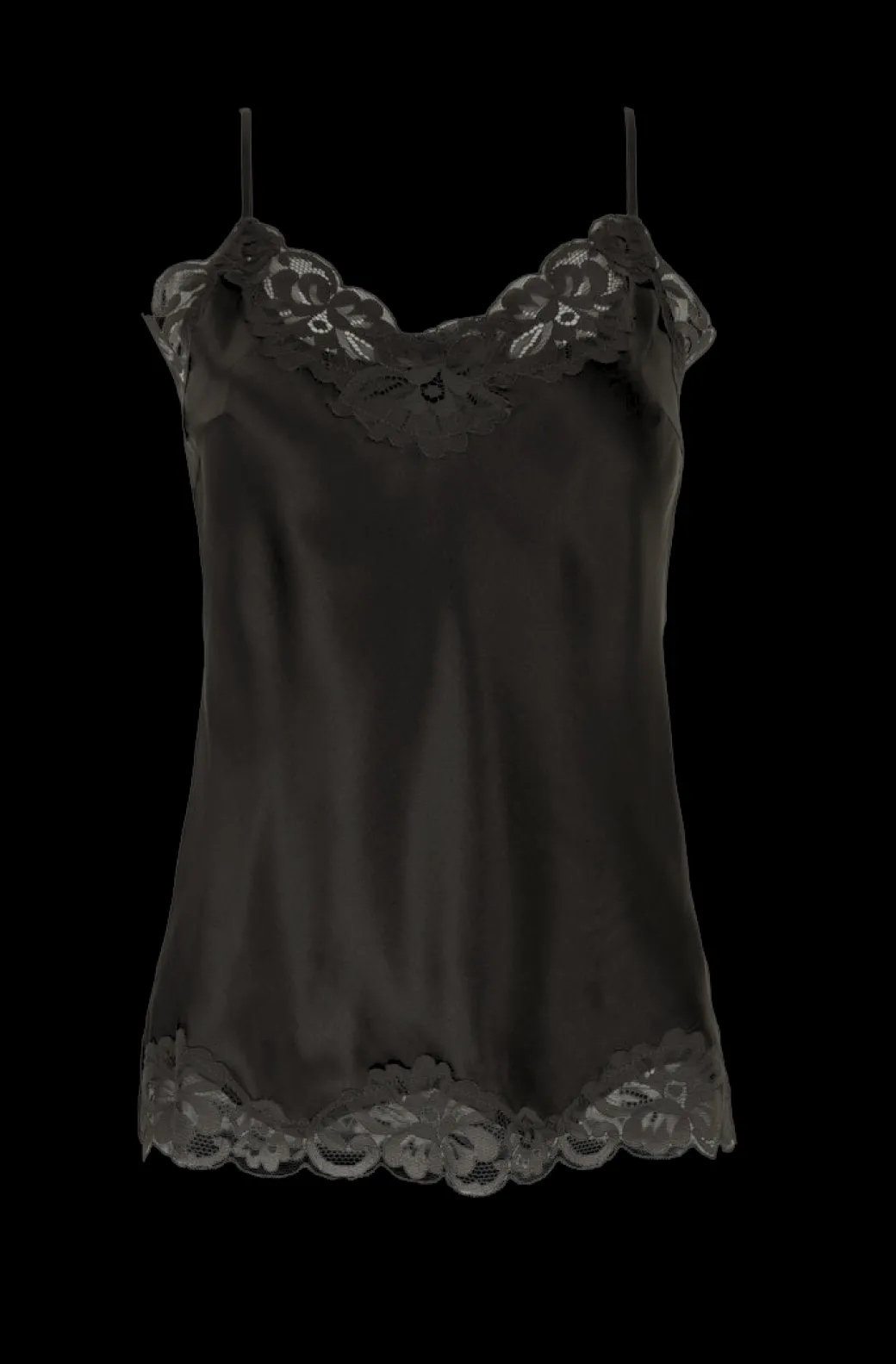 Floral Lace Cami in Black