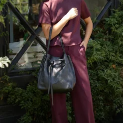 Florence Tote in Black Metallic