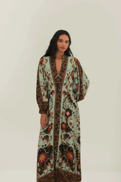 Flowing Beauty Maxi Dress in Teal Blue