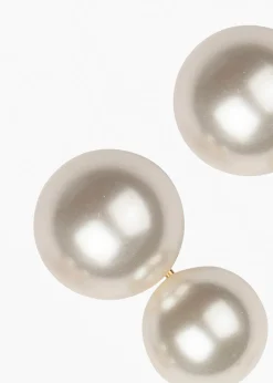 Gretel Pearl Earring in Gold