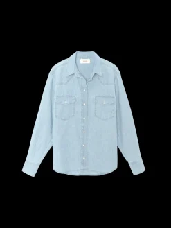 Griffen Shirt in Dusty Blue