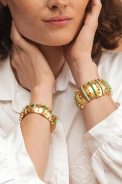 Gypset Cuff with Green and Turquoise