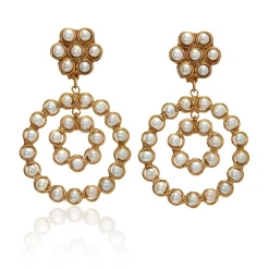 Happy Flower Earring in Pearl