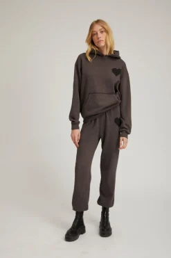 Heart Sweatpant in Charcoal