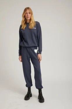 Heart Sweatpant in Navy