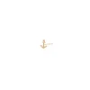 Itty Bitty Anchor Stud Earring in Yellow Gold