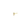 Itty Bitty Angel Wing Stud in Yellow Gold