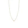 Itty Bitty Heart Necklace in Yellow Gold