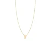 Itty Bitty Lightning Bolt Necklace in Yellow Gold