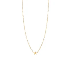 Itty Bitty Star Necklace in Yellow Gold