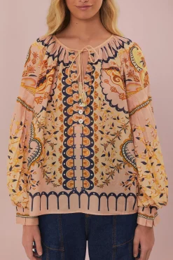 Jaipus Blouse in Beige