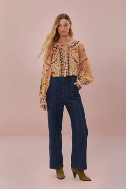 Jaipus Blouse in Beige