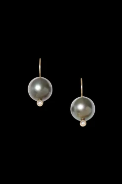 14K Kaia Earrings in Tahitian Pearl
