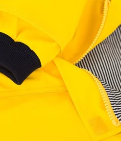 Kids Hooded Rain Jacket in Yellow