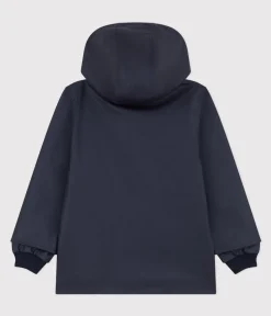 Kids Hooded Rain Jacket in Navy