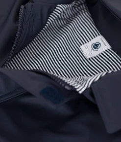 Kids Hooded Rain Jacket in Navy