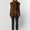 Laila Vest in Mink Brown