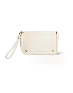 Large Clap Clutch in Creme