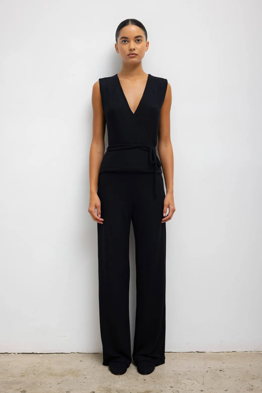 Lauren Wide Leg Pant in Black