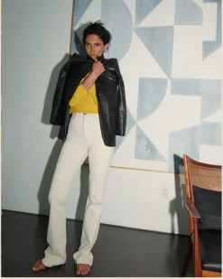 Leather Blazer in Black